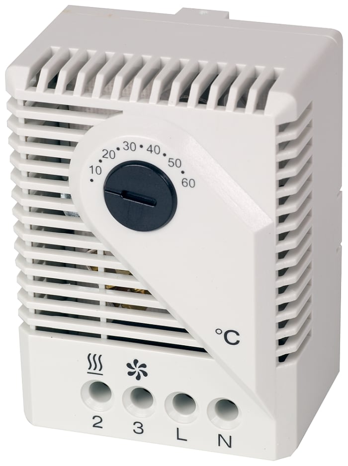 Termostato Siemens serie Sivacon, 0 → 60 °C., contacto 10A, 250 V