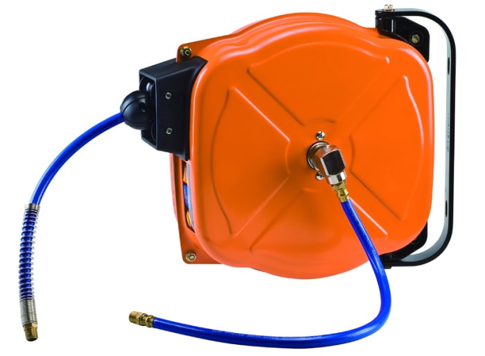 RS PRO Wall Mounted 12m Air Hose Reel, 8mm Inner Diameter, 12mm Outer  Diameter