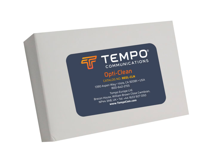 REELCLN Tempo Tempo Cassette Tape Cleaner Tape for Fiber Optics