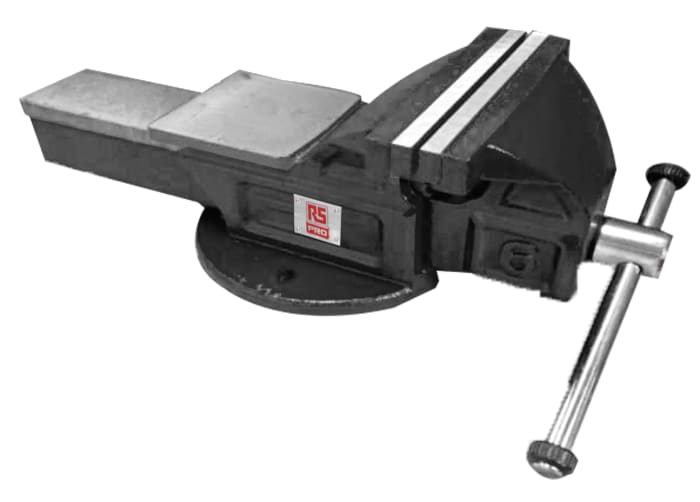 RS PRO Bench Vice x 56mm 150mm x 150mm, 10.96 KGS
