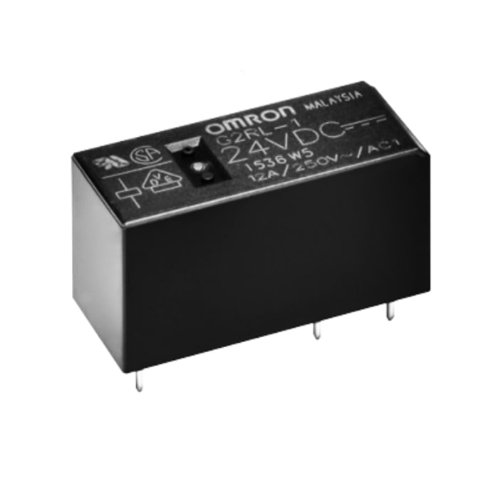 G2RL-1-PW1 DC24 Omron | Omron PCB Non-Latching Relay, 24V dc Coil