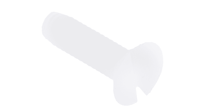 RS PRO Slot M3 Countersunk Nylon Machine Screws DIN 963 x 10.0mm