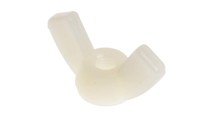 22.8mm Plain Nylon Wingnut, M4