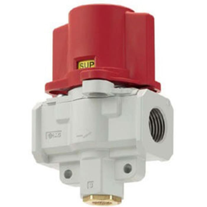 SMC Locking Shut-Off Valve Pneumatic Relay Pneumatic Manual Control Valve VHS Series, G 3/8, 3/8in, III B