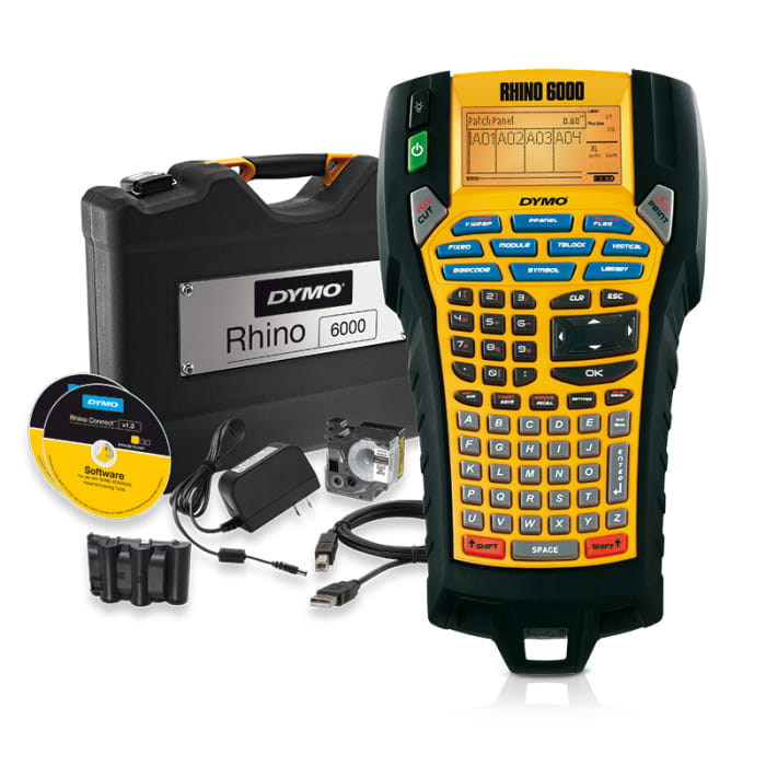 Kit pour impression d'étiquettes Dymo DYMO Rhino 6000, clavier ABC fiche EU