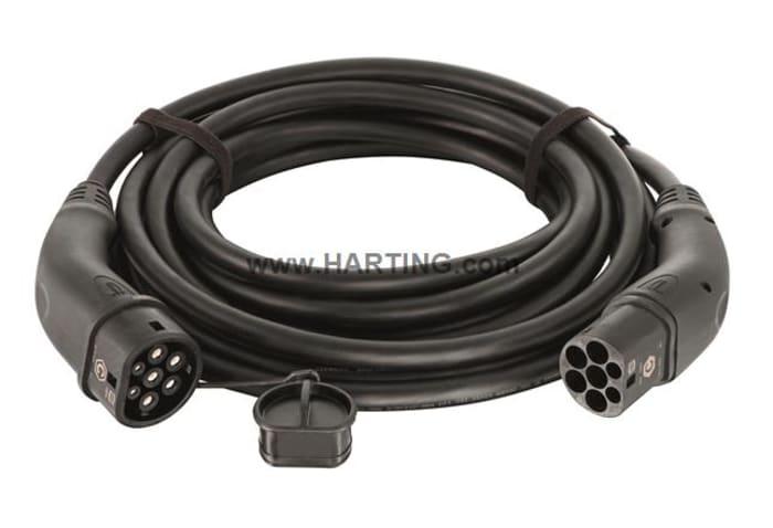 Cable de carga para vehículo eléctrico HARTING 22 kW, long. 5 m, 32A