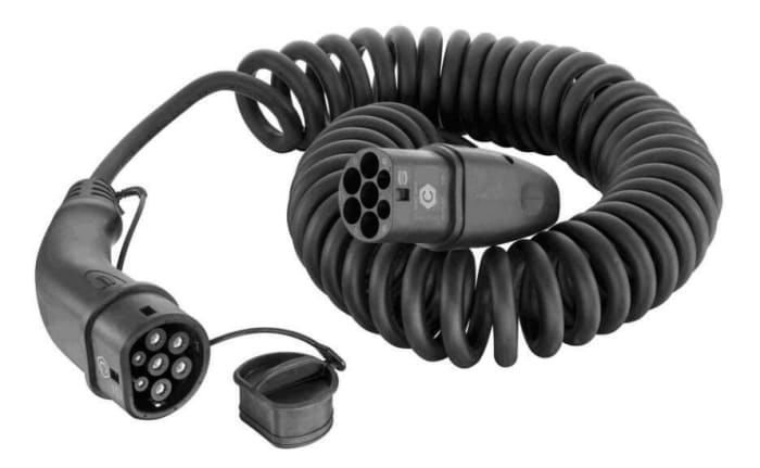 HARTING 20 A Mode 3, Type 2 to Type 2, EV Charging Cable 5m