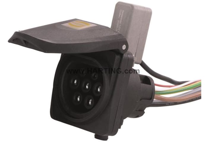HARTING, Type 2 Charging Inlet Socket, 32A 480 V ac