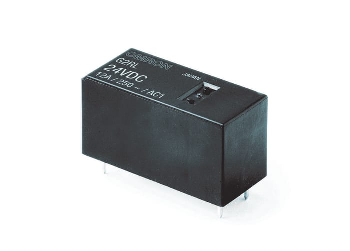Omron PCB Mount Non-Latching Relay, 24V dc Coil, 12A Switching Current, SPDT