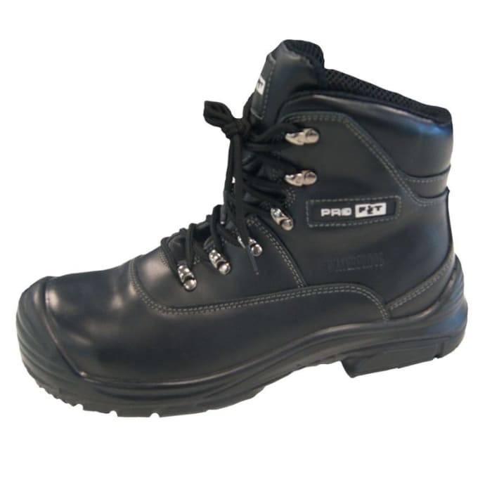 Pro Fit P300 Black Steel Toe Capped Unisex Safety Boots, UK 7, EU 41