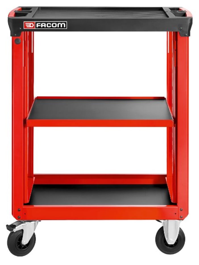 Facom 3 Shelf PP Trolley Trolley, 560 x 460mm