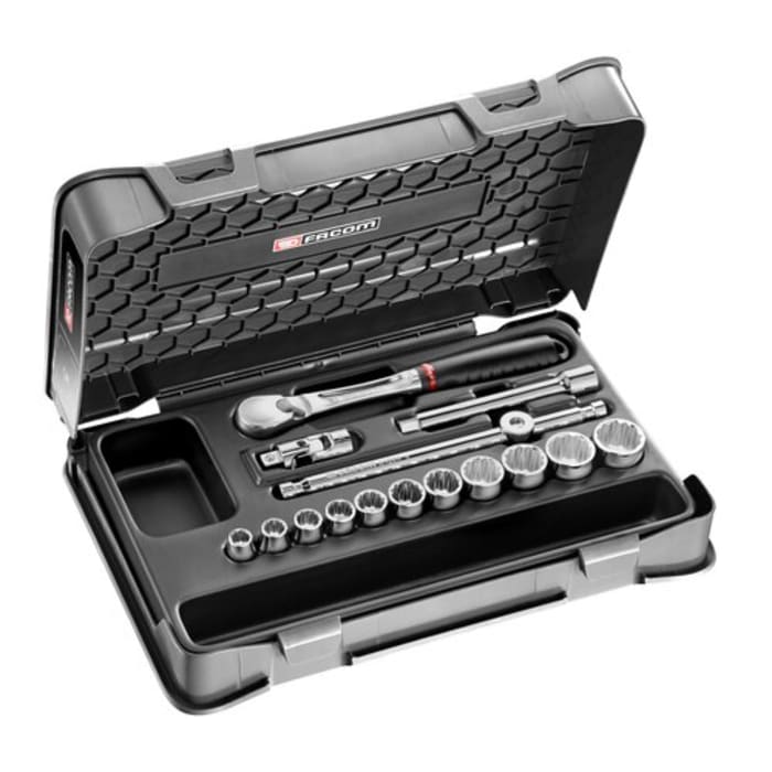 JL.1612P12U 16Piece Imperial 3/8 in Standard Socket Set