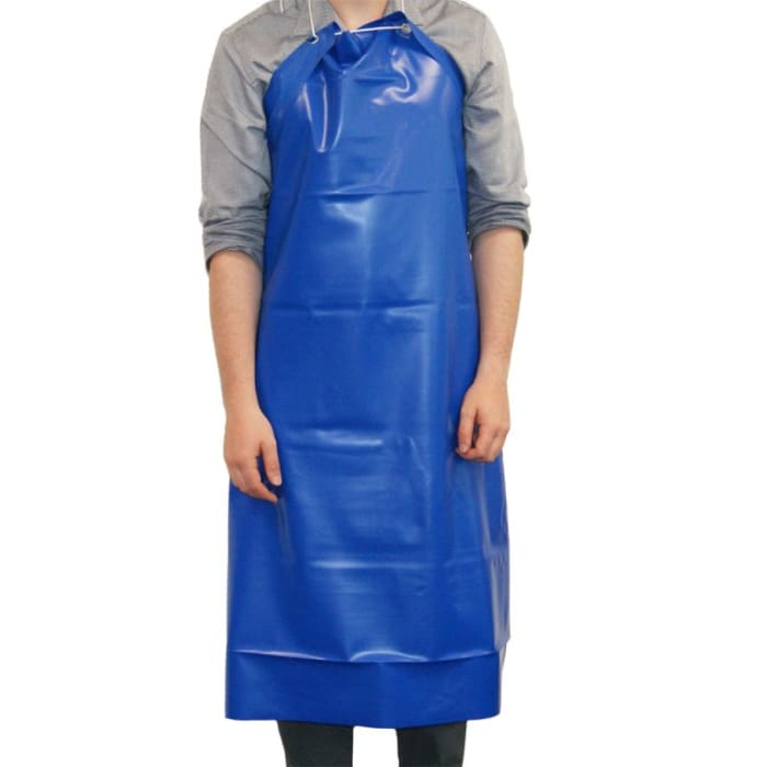 Reldeen White Reusable PVC Apron, 48in