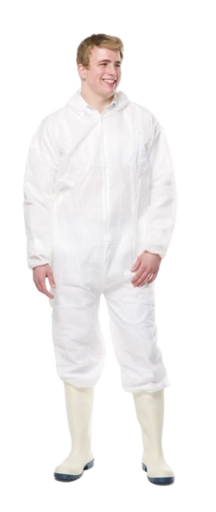 White paper overalls store