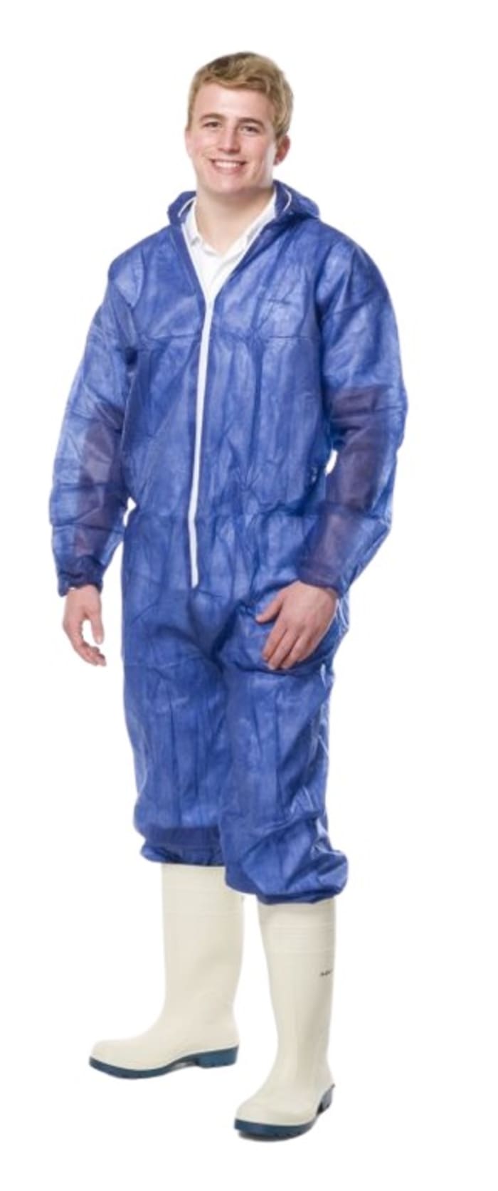 Mono desechable Unisex Reldeen de color Azul marino, talla 3XL, propiedades: Polvo y líquidos no peligrosos