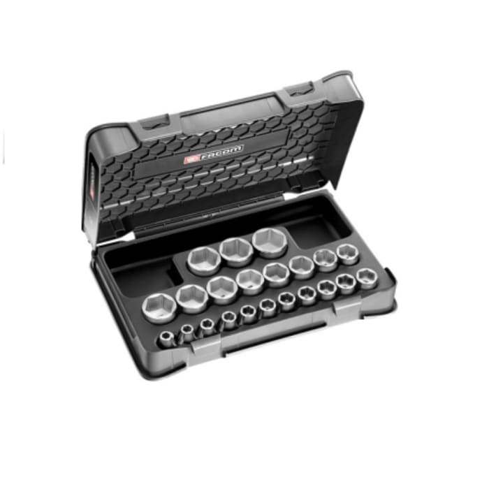 S.401B Facom Facom 22 Piece Metric 1 2 in Standard Socket Set