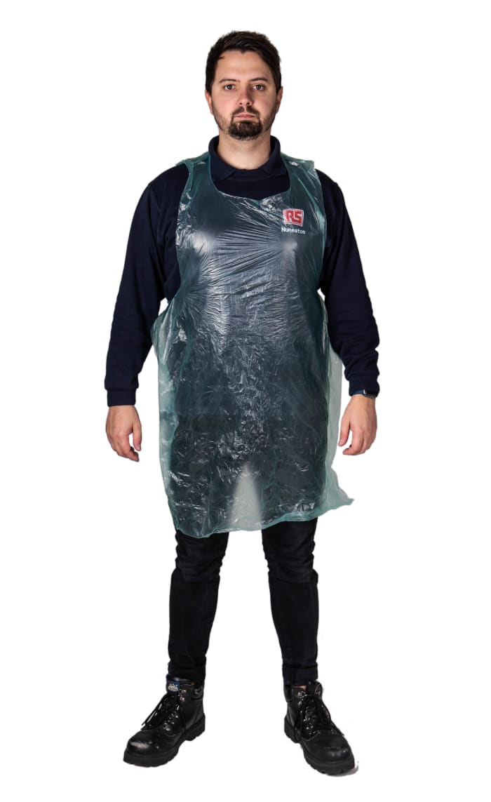 Reldeen Green Polythene Liquid Resistant Disposable Apron