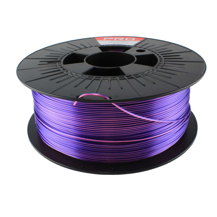 RS PRO 1.75 mm Pink, Purple PLA 3D Printer Filament, 1 kg