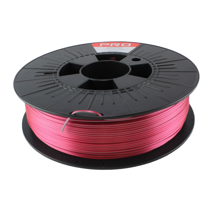 RS PRO 1.75 mm Raspberry, Silver 3D Printer Filament, 500 g