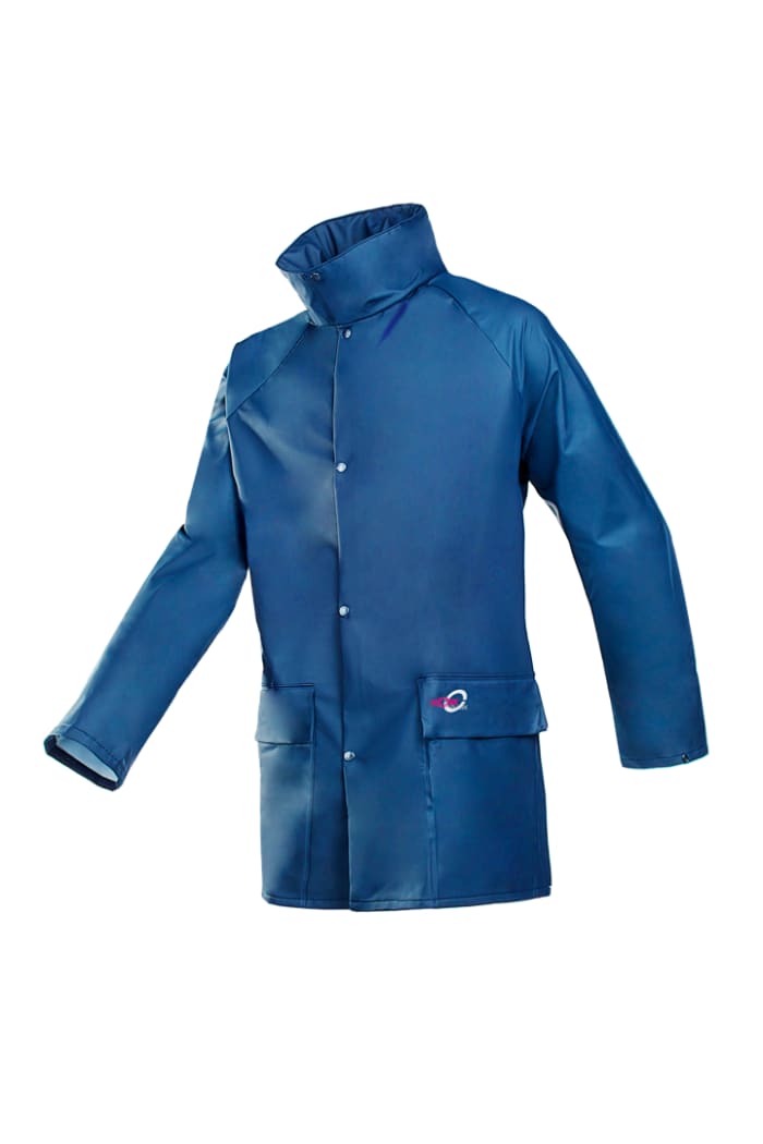 Veste de travail Sioen Montreal, Imperméable, Coupe-vent Unisexe, L, Bleu Polyamide