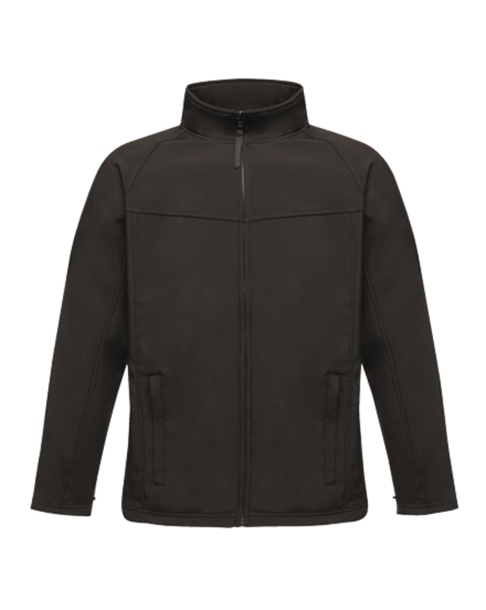 Regatta Professional Men's Uproar Interactive Softshell Jacket Black, Water Repellent Softshell Jacket, S