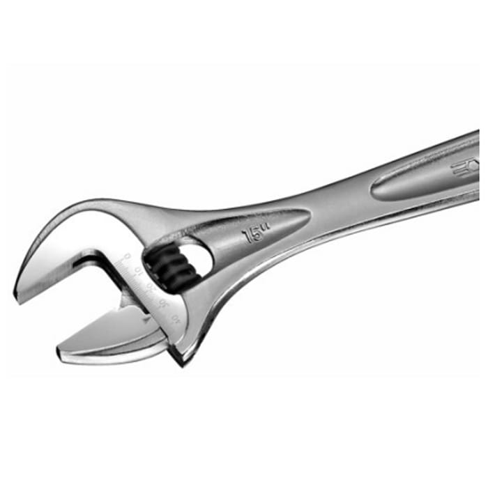 Facom Adjustable Spanner, 114 mm Overall, 13mm Jaw Capacity, Metal Handle