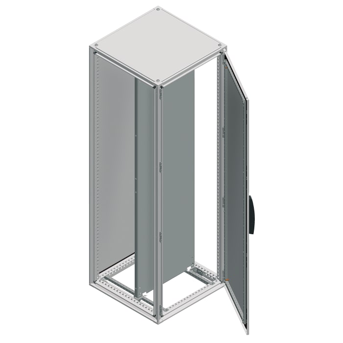 Boîtier à usage général NSYSF en Tôle d'acier Schneider Electric IP55 IK10, 1200 mm, Boîtier : Gris clair, Poignée :