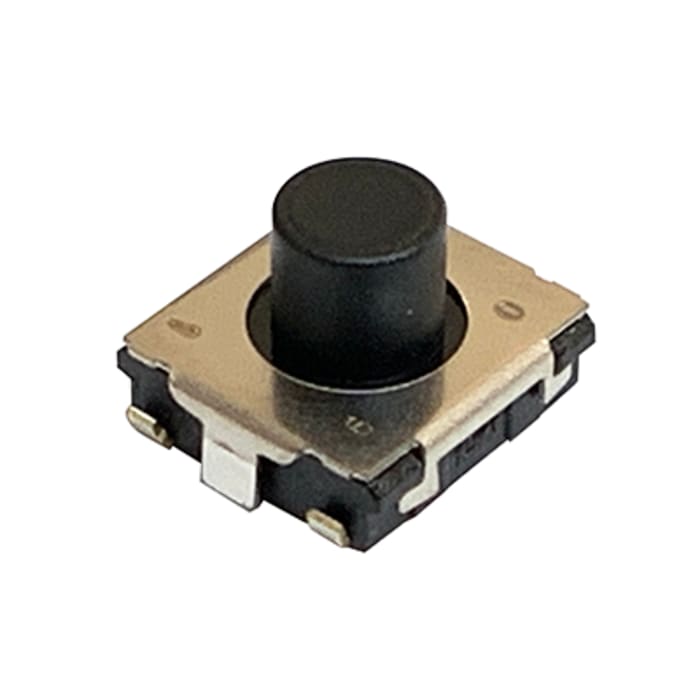 Panasonic Black Push Plate Tactile Switch, SPST 20 mA 2.5mm Surface Mount