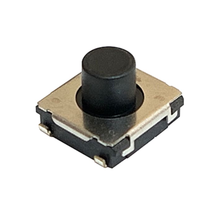 Panasonic Black Push Plate Tactile Switch, SPST 20 mA 2.5mm Surface Mount