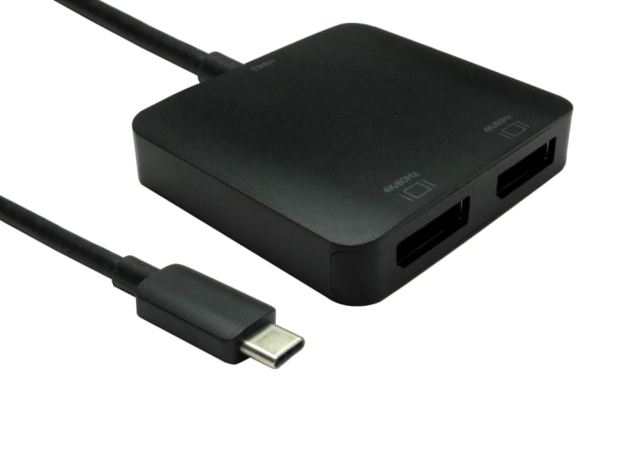 Adaptér, počet zobrazení: 2, 3840 x 2160, typ USB: USB C, video připojení: DisplayPort, standard: USB C