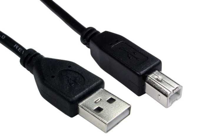 RS PRO USB 2.0, Male USB A to Male USB B, 4.5m