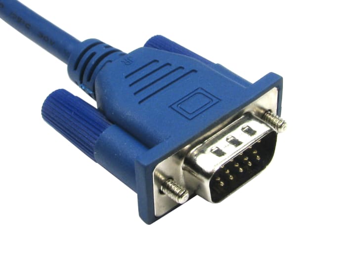 Cable VGA RS PRO, con. A: SVGA macho, con. B: SVGA macho, long. 2m