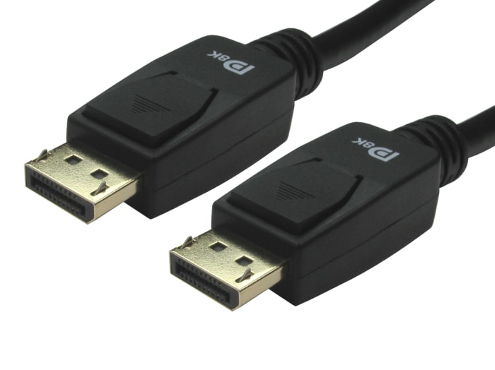 RS PRO Male DisplayPort to Male DisplayPort  Cable, 8K, 3m