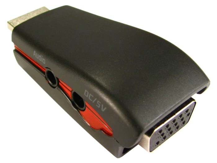 RS PRO Adapter, Male HDMI to Female VGA
