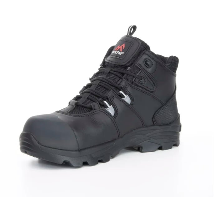 Rockfall Rhyolite - TC3000 Black Fibreglass Toe Capped Men's Safety Boots, UK 10, EU 44