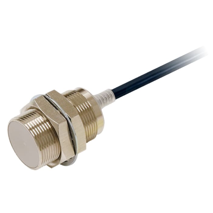 Omron Inductive Threaded Barrel Proximity Sensor, M30, 15 mm Detection, PNP NC, 10 → 30 V dc