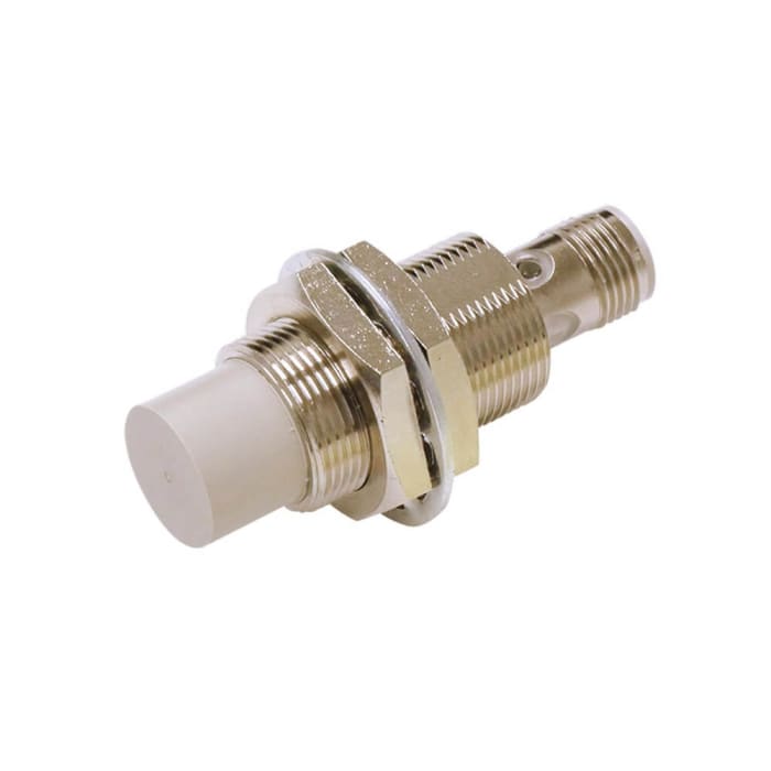 Omron Inductive Threaded Barrel Proximity Sensor, M18, 16 mm Detection, PNP NC, 10 → 30 V dc