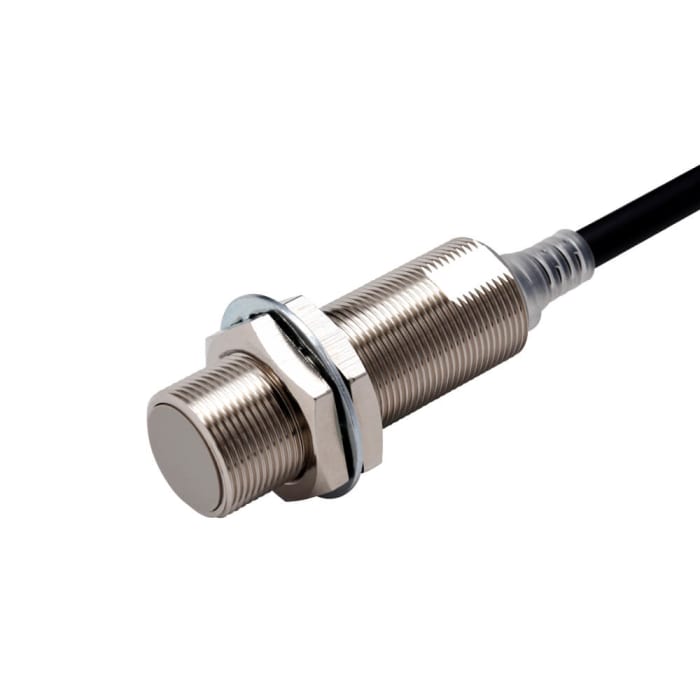 Omron Inductive Threaded Barrel Proximity Sensor, M18, 8 mm Detection, NPN NO, 10 → 30 V dc