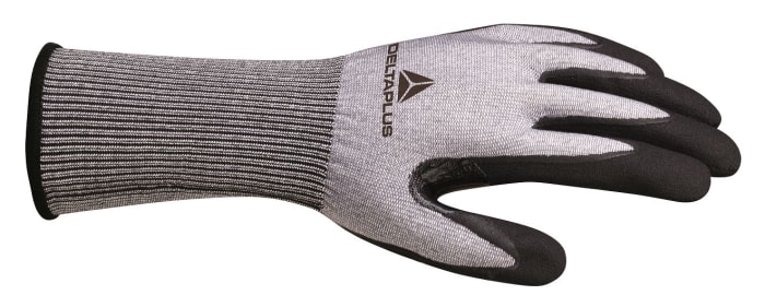 Delta Plus VENICUT Grey Nitrile Work Gloves, Size 9, Nitrile Foam Coating