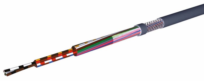 Cable de control AXINDUS HIFLEX-CY de 3 núcleos, 0,25 mm², Ø ext. 4.3mm, long. 100m