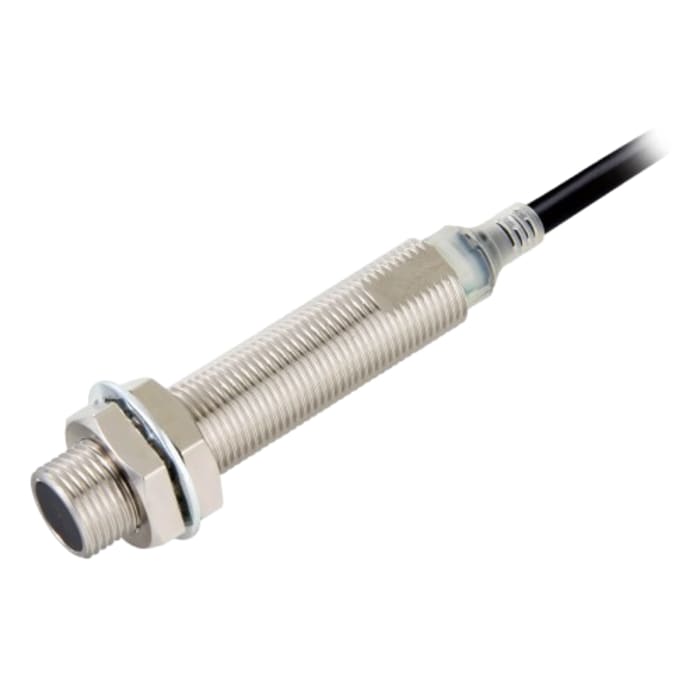 Omron Inductive Threaded Barrel Proximity Sensor, M12, 4 mm Detection, PNP NO, 10 → 30 V dc