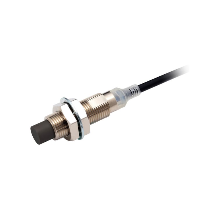 Omron Inductive Threaded Barrel Proximity Sensor, M12, 8 mm Detection, PNP NO, 10 → 30 V dc