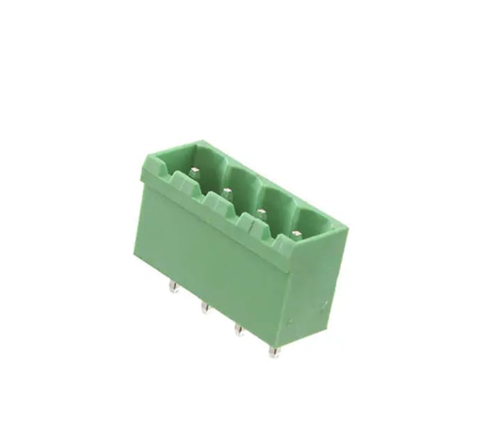 Bloques terminales enchufables Euro Blocks RS PRO de 4 contactos 1 filas, paso 5 mm, de color Verde