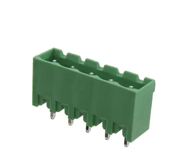Bloques terminales enchufables Euro Blocks RS PRO de 5 contactos 1 filas, paso 5.08 mm, de color Verde