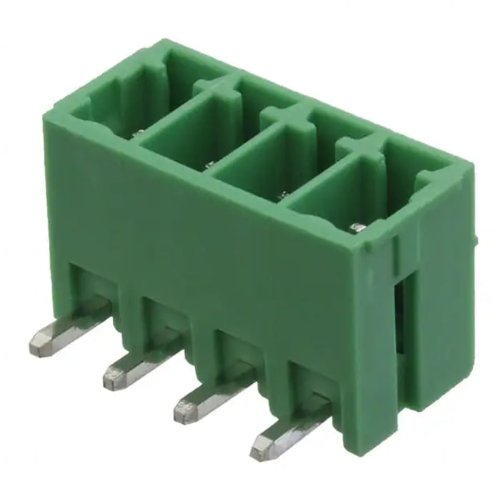 Bloque de terminal PCB Macho RS PRO de 4 vías, paso 3.5mm, montaje Montaje en orificio pasante