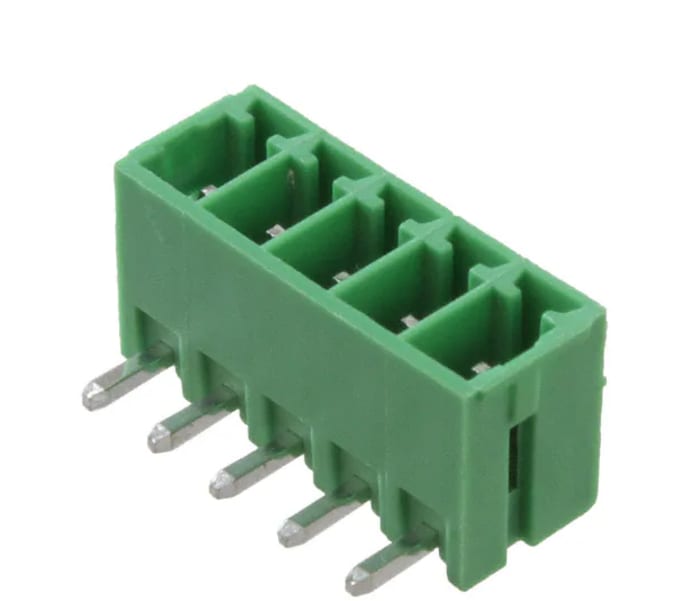 RS PRO Euro Blocks Series Pluggable Terminal Block, 5-Contact, 3.5 mm Pitch, 1 Row