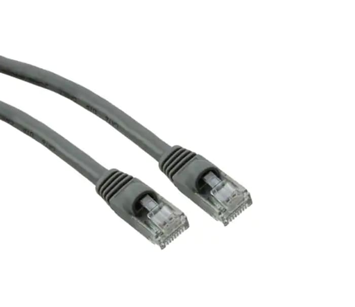 RS PRO Kat6 Ethernetové kabely, Šedá, Polyvinylchlorid, A: RJ45, 80V 3 m Vnější, B: RJ45 Vnější, typ pláště: U/UTP