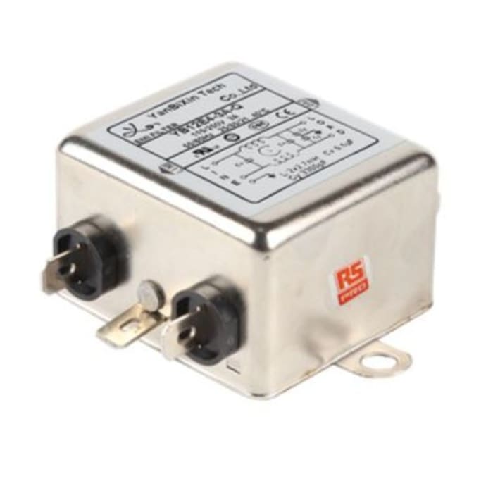 RS PRO 3A 250 V ac, Chassis Mount Power Line Filter, Single Phase