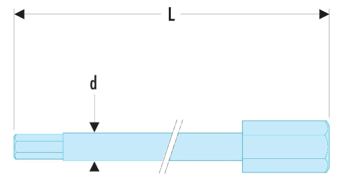 Facom Bussola 1/2'' Per Dado 13mm | Chiave A Bussola Esagonale Professionale | Garanzia 20 Anni