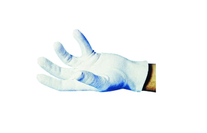 Penta White Cotton Work Gloves, Size One Size, Cotton Coating